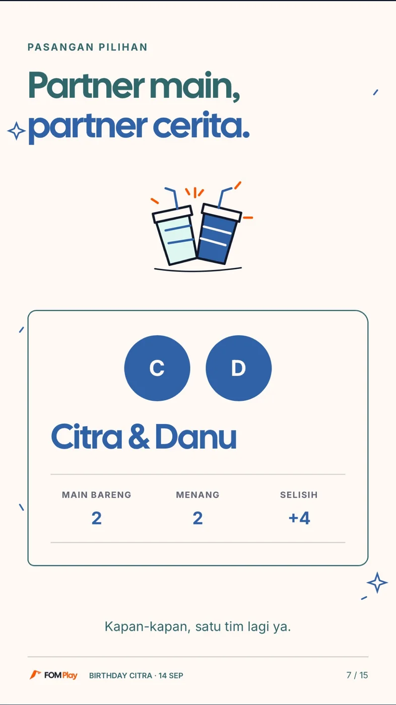 Birthday, slide 7: Story partner
